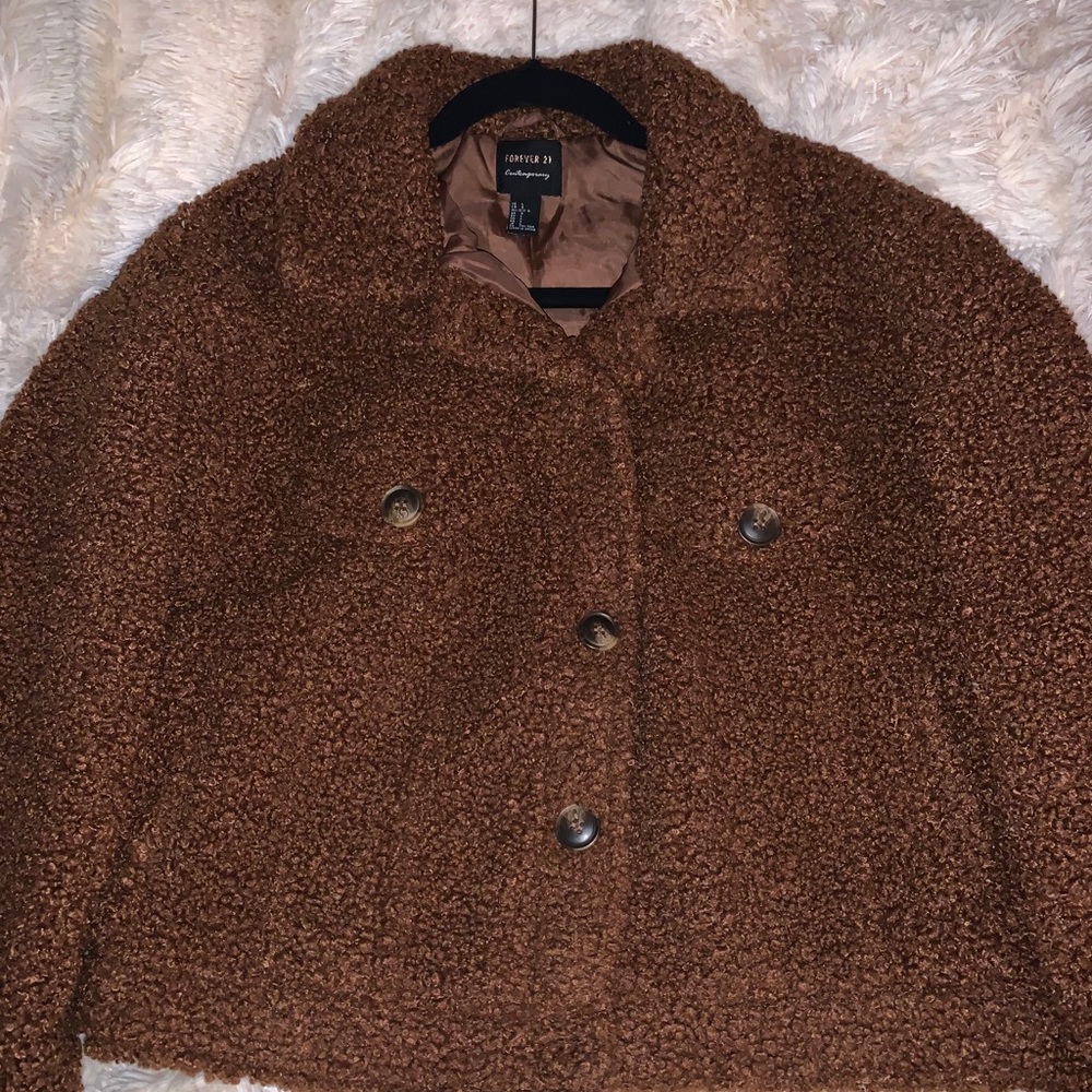 Forever 21 Contemporary Brown cropped jacket